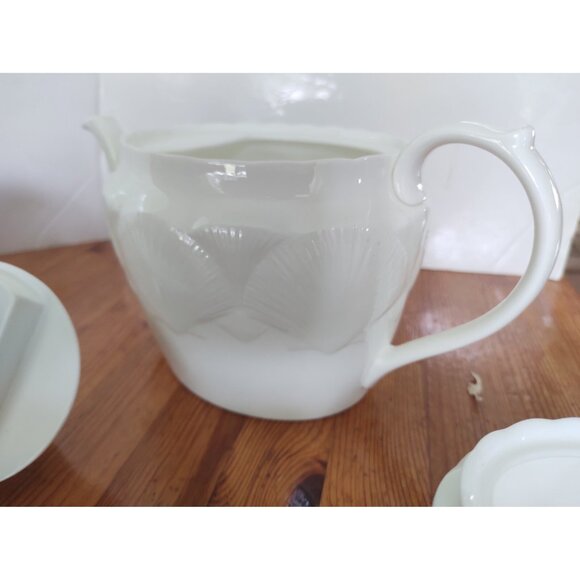 Vintage Coalport Bone China Tea Pot Creamer/Sugar Bowl  Oceanside Pattern 1990's - Picture 8 of 16